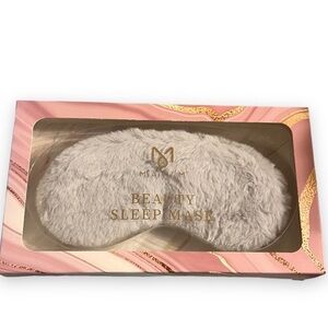 NWT Mayim Beauty Faux Fur & Satin Cozy Comfort Luxure Faux Fur Eye Sleep Mask